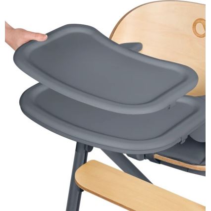 Lionelo - Παιδική καρέκλα φαγητού 3 σε 1 CELIA Grey Wood