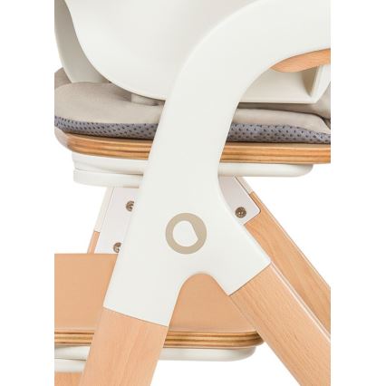 Lionelo - Παιδική καρέκλα φαγητού 3 σε 1 MEGAN, λευκό ξύλο
