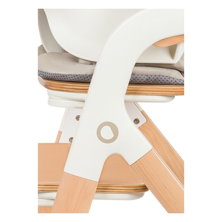 Lionelo - Παιδική καρέκλα φαγητού 3 σε 1 MEGAN, λευκό ξύλο