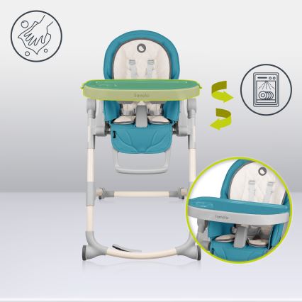 Lionelo - Παιδική καρέκλα φαγητού CORA Ocean