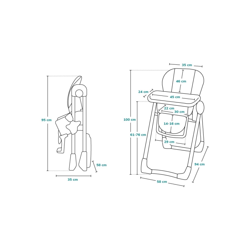 Lionelo - Παιδική καρέκλα φαγητού ZANNA μπεζ