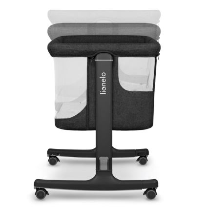 Lionelo - Παιδική κούνια 3 σε 1 AURORA μαύρη