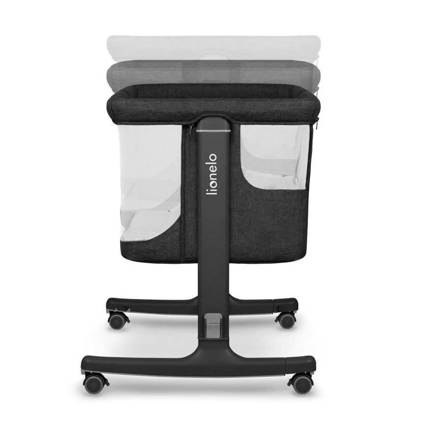 Lionelo - Παιδική κούνια 3 σε 1 AURORA μαύρη