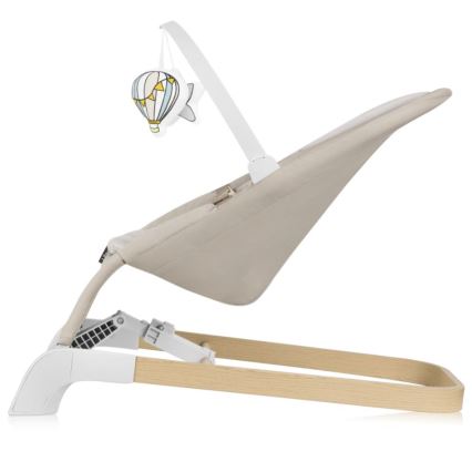 Lionelo - Παιδική κούνια LILAC μπεζ