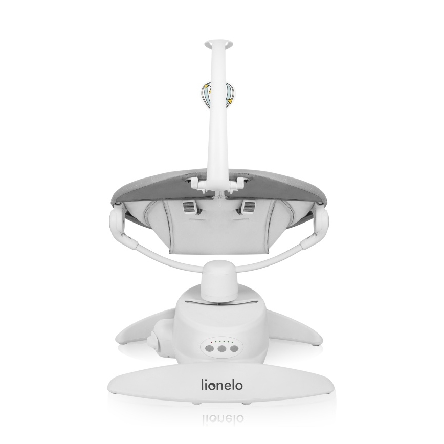 Lionelo - Παιδική κούνια με μελωδία IRIS Γκρι Μπετόν