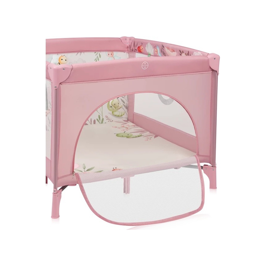 Lionelo - Παιδική περίφραξη MILLE PLUS Ροζ