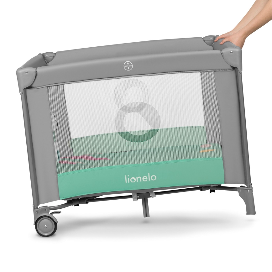 Lionelo - Παιδική περίφραξη MILLE Γκρι Πράσινο