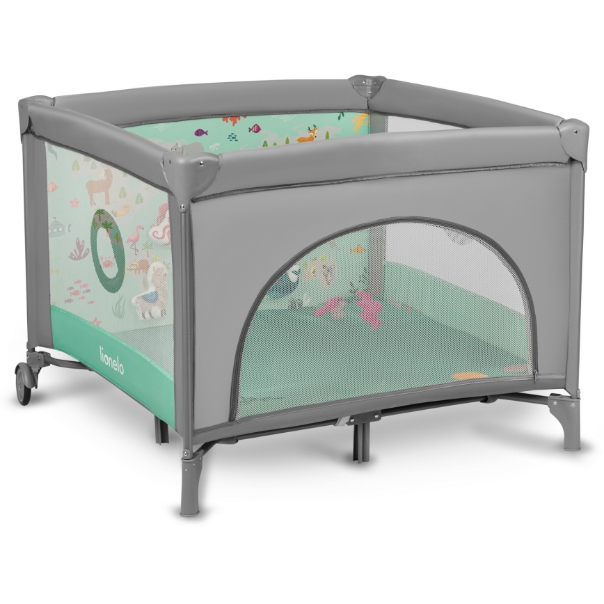Lionelo - Παιδική περίφραξη MILLE Γκρι Πράσινο