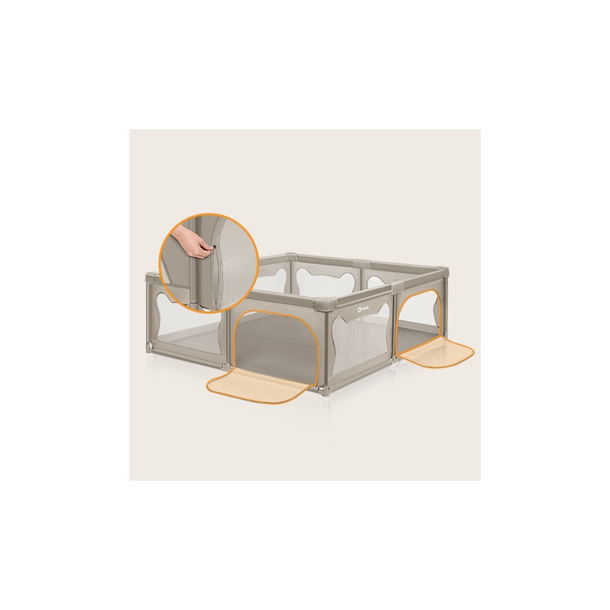 Lionelo - Παιδική περίφραξη WILLOW XL μπεζ