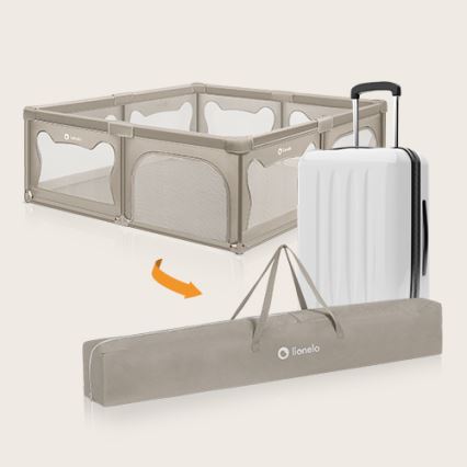 Lionelo - Παιδική περίφραξη WILLOW XL μπεζ