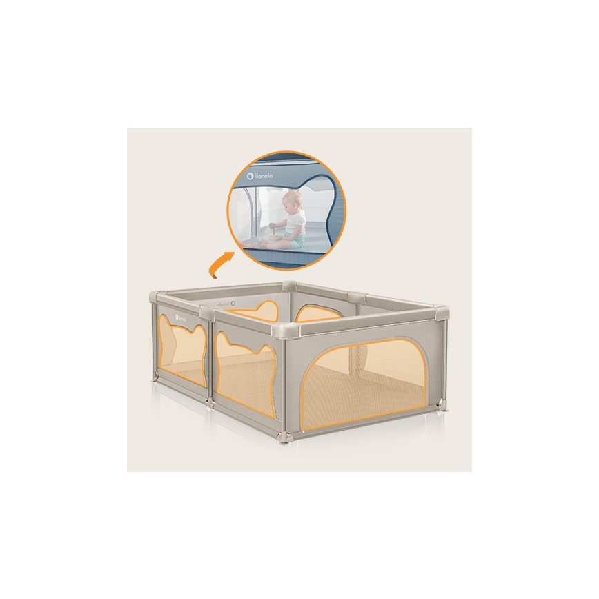 Lionelo - Παιδική περίφραξη WILLOW μπεζ