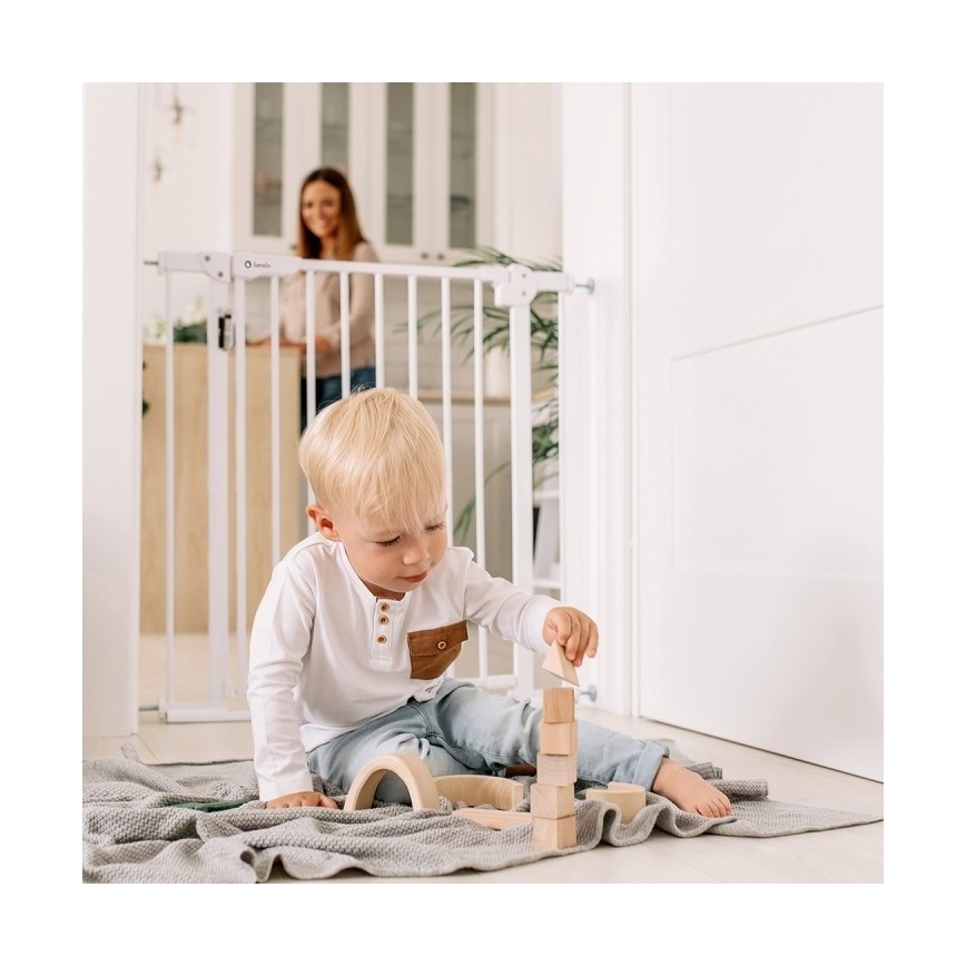 Lionelo - Παιδική πόρτα ασφαλείας TRUUS SLIM LED 1xAAA λευκή