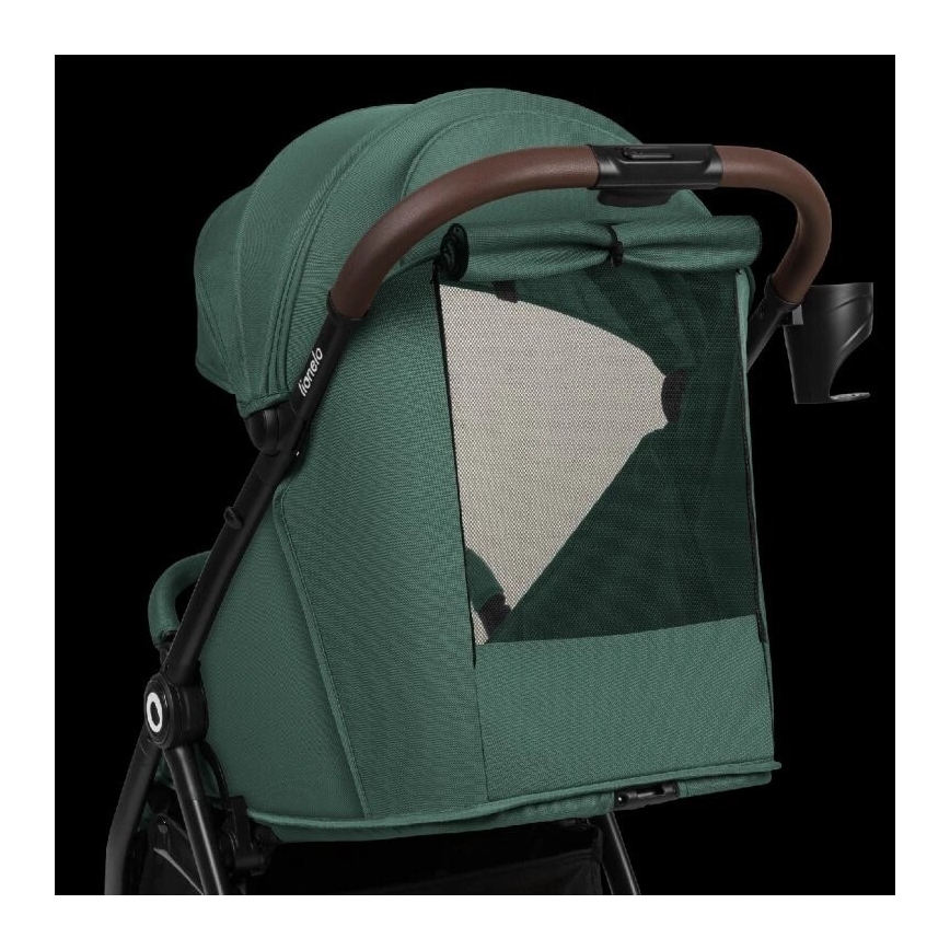 Lionelo - Παιδικό καρότσι INGRID πράσινο/μαύρο