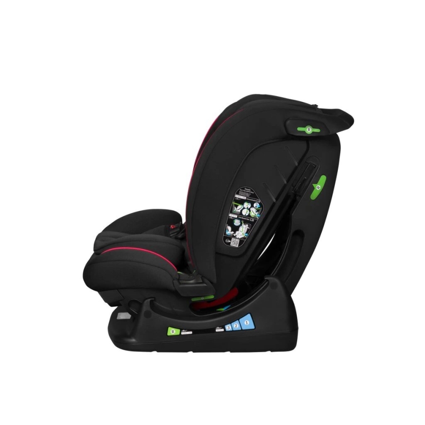 Lionelo - Παιδικό κάθισμα αυτοκινήτου AART i-Size 40-150 εκ. μαύρο/κόκκινο