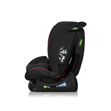 Lionelo - Παιδικό κάθισμα αυτοκινήτου AART i-Size 40-150 εκ. μαύρο/κόκκινο