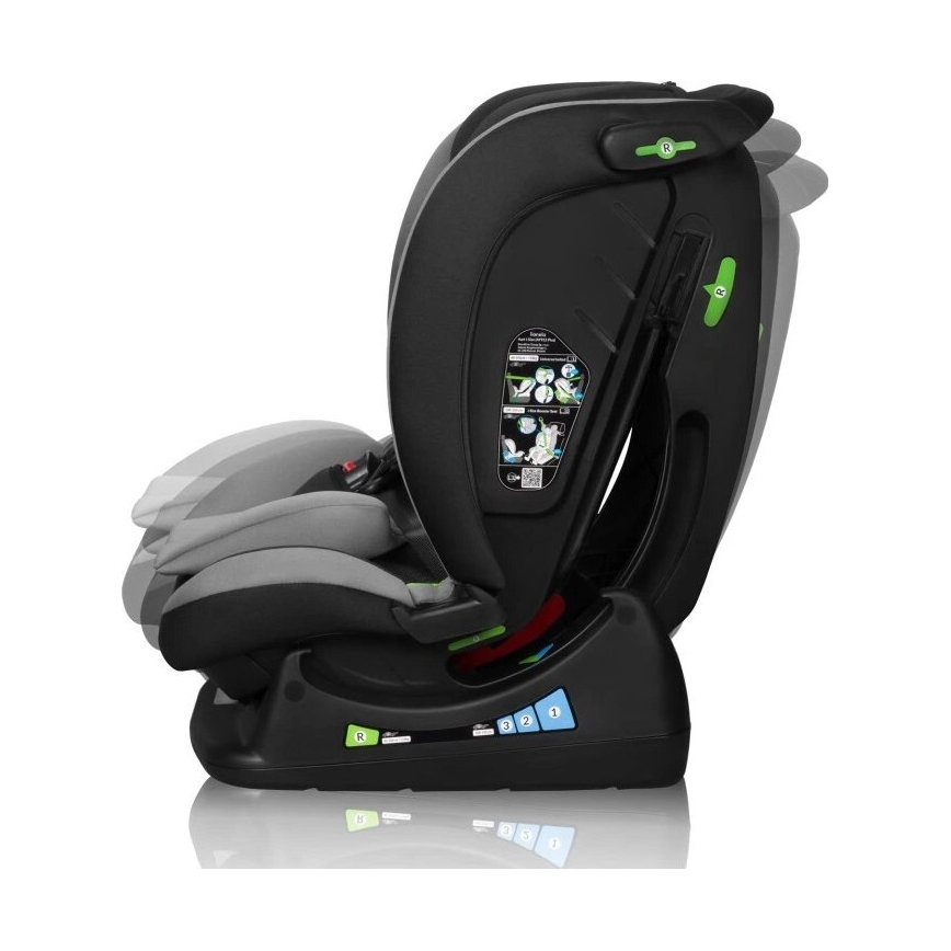 Lionelo - Παιδικό κάθισμα αυτοκινήτου AART i-Size 40-150 εκ. μαύρο/γκρι