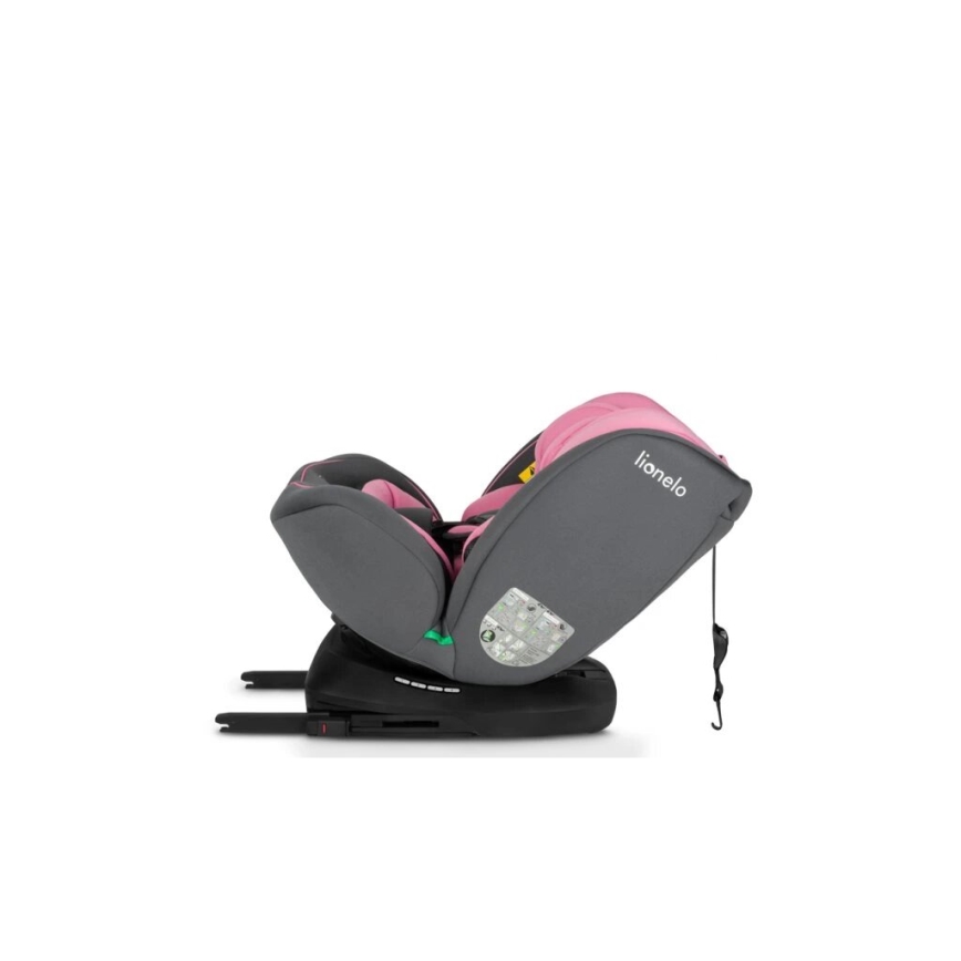 Lionelo - Παιδικό κάθισμα αυτοκινήτου BASTIAAN i-Size 40-150 cm γκρι/ροζ