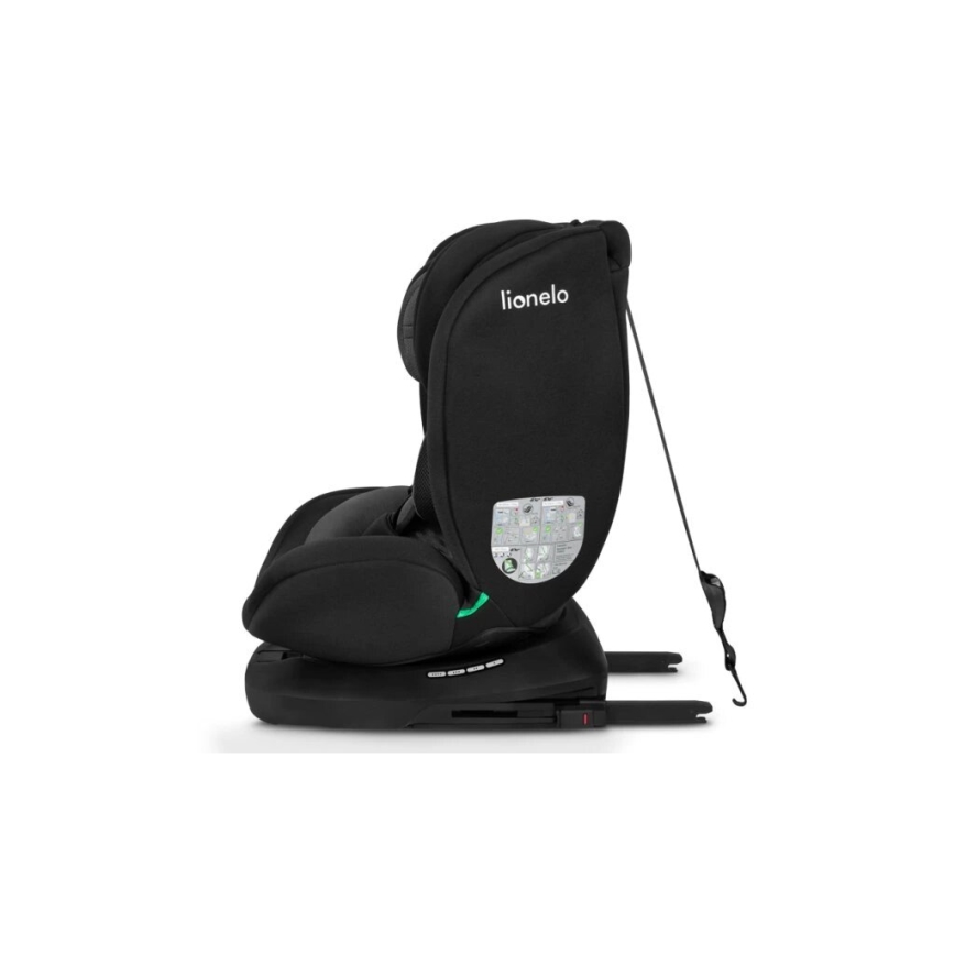 Lionelo - Παιδικό κάθισμα αυτοκινήτου BASTIAAN i-Size 40-150 εκ. μαύρο/γκρι
