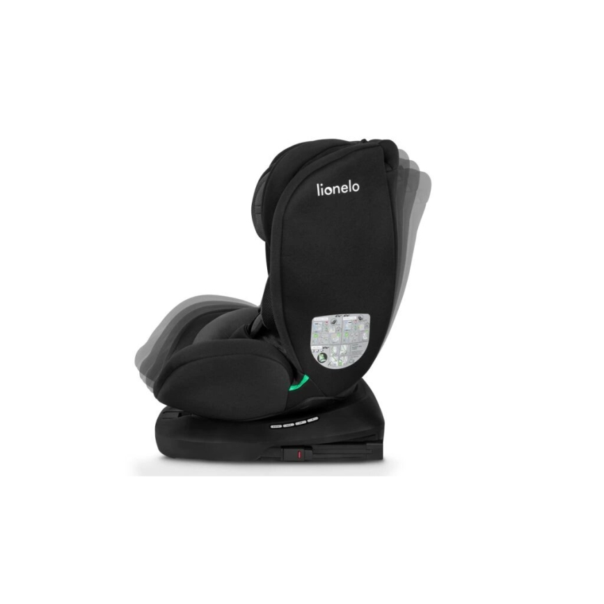 Lionelo - Παιδικό κάθισμα αυτοκινήτου BASTIAAN i-Size 40-150 εκ. μαύρο/γκρι