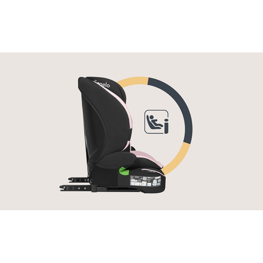 Lionelo - Παιδικό κάθισμα αυτοκινήτου BILLY i-Size 76-150 cm Ροζ Baby