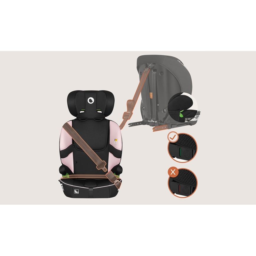 Lionelo - Παιδικό κάθισμα αυτοκινήτου BILLY i-Size 76-150 cm Ροζ Baby