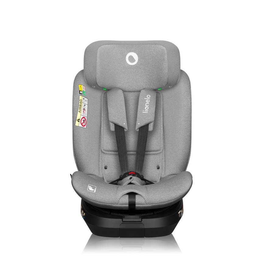 Lionelo - Παιδικό κάθισμα αυτοκινήτου BRAVE i-Size, περιστρεφόμενο με βάση, 40-150 cm, Γκρι Stone
