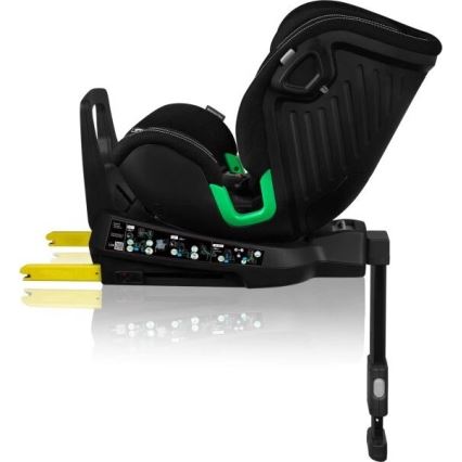 Lionelo - Παιδικό κάθισμα αυτοκινήτου με βάση περιστρεφόμενο HARMONY i-Size 40-150 εκ. μαύρο