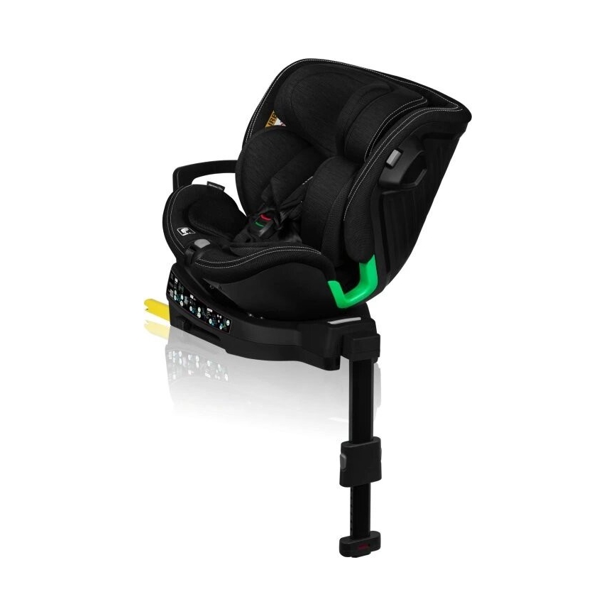 Lionelo - Παιδικό κάθισμα αυτοκινήτου με βάση περιστρεφόμενο HARMONY i-Size 40-150 εκ. μαύρο