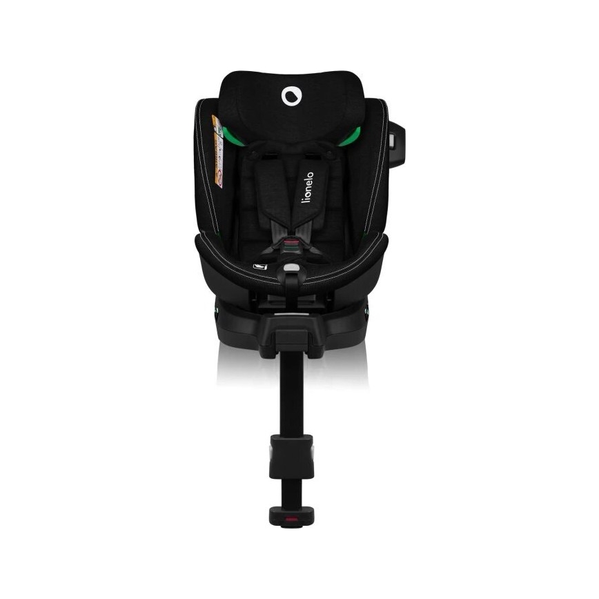 Lionelo - Παιδικό κάθισμα αυτοκινήτου με βάση περιστρεφόμενο HARMONY i-Size 40-150 εκ. μαύρο