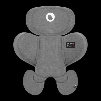 Lionelo - Παιδικό κάθισμα αυτοκινήτου με βάση περιστρεφόμενο HARMONY i-Size 40-150 εκ. μαύρο/γκρι