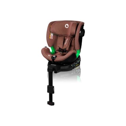 Lionelo - Παιδικό κάθισμα αυτοκινήτου HARMONY i-Size 40-150 cm με περιστρεφόμενη βάση, σε απόχρωση τούβλου