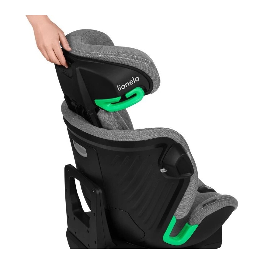 Lionelo - Παιδικό κάθισμα αυτοκινήτου HARMONY i-Size 40-150 cm με περιστρεφόμενη βάση, γκρι