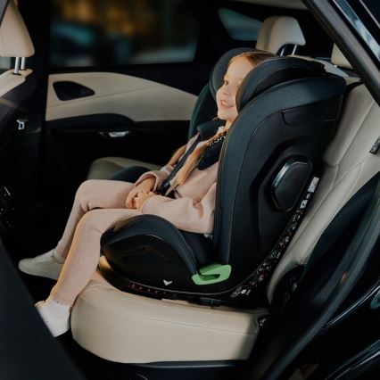 Lionelo - Παιδικό κάθισμα αυτοκινήτου HARPER i-Size με περιστρεφόμενη βάση, 76-150 εκ., Μαύρο Carbon