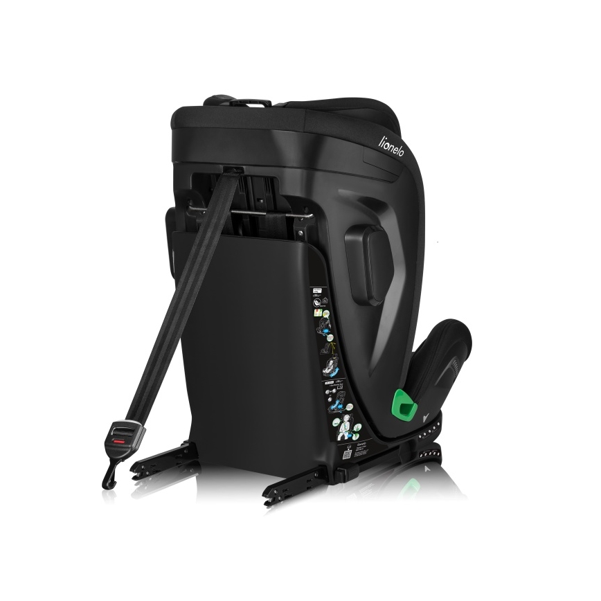 Lionelo - Παιδικό κάθισμα αυτοκινήτου HARPER i-Size με περιστρεφόμενη βάση, 76-150 εκ., Μαύρο Carbon