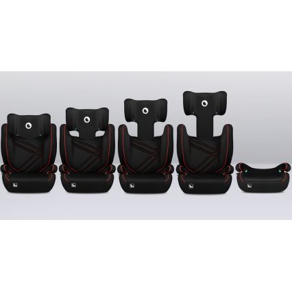 Lionelo - Παιδικό κάθισμα αυτοκινήτου HUGO i-Size 100-150 εκ. μαύρο/κόκκινο