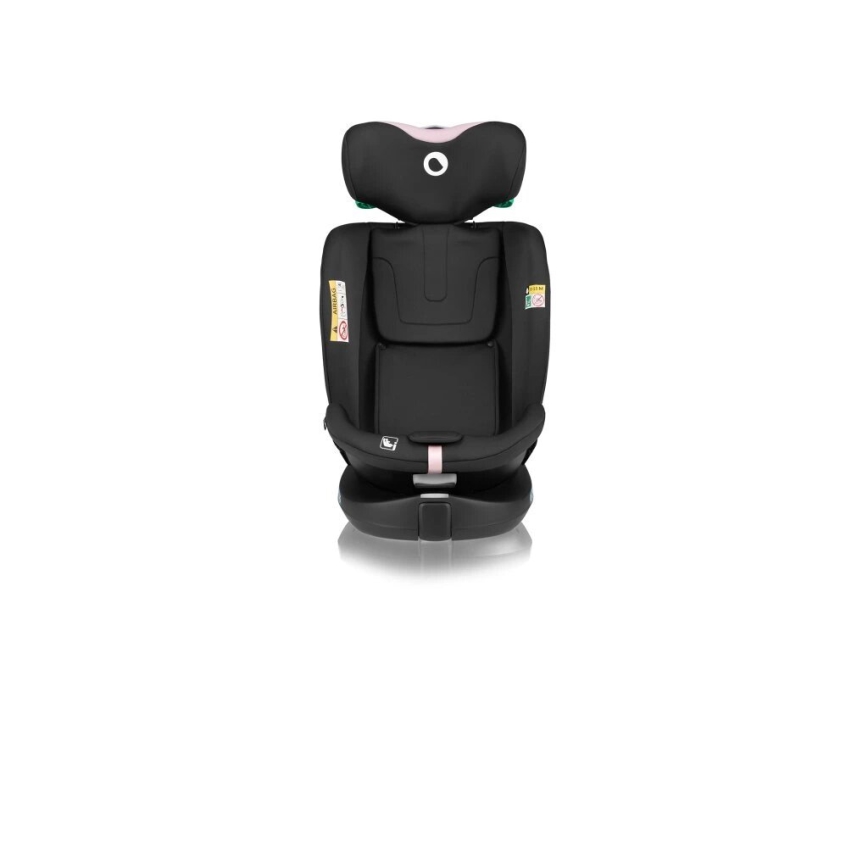 Lionelo - Παιδικό κάθισμα αυτοκινήτου με βάση, περιστρεφόμενο NAVY i-Size 40-150 εκ. μαύρο/ροζ