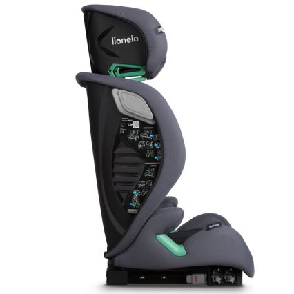 Lionelo - Παιδικό κάθισμα αυτοκινήτου IGO i-Size 100-150 cm Γκρι Γραφίτης