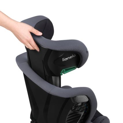 Lionelo - Παιδικό κάθισμα αυτοκινήτου IGO i-Size 100-150 cm Γκρι Γραφίτης
