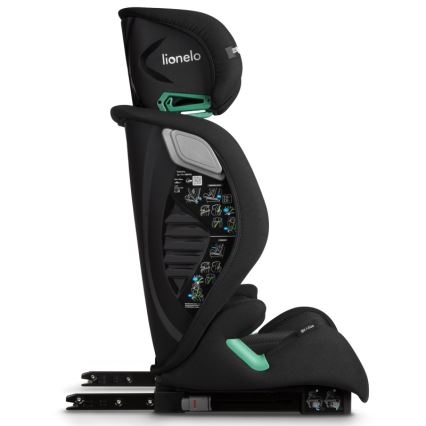 Lionelo - Παιδικό κάθισμα αυτοκινήτου IGO i-Size 100-150 cm Μαύρο Carbon