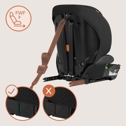 Lionelo - Παιδικό κάθισμα αυτοκινήτου LEVI FIX i-Size 76-150 cm Grey Stone