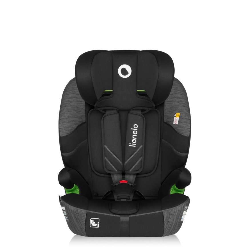 Lionelo - Παιδικό κάθισμα αυτοκινήτου LEVI FIX i-Size 76-150 cm Grey Stone
