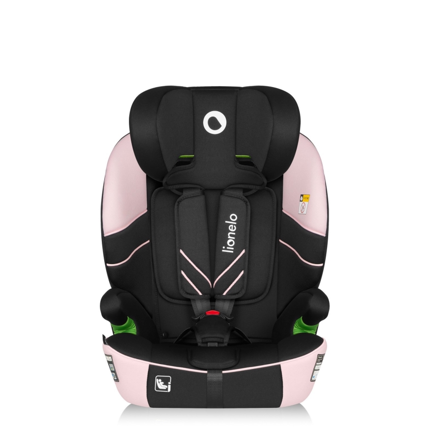 Lionelo - Παιδικό κάθισμα αυτοκινήτου LEVI FIX i-Size 76-150 cm, Ροζ (Pink Baby)