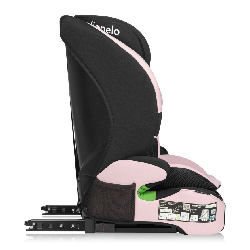 Lionelo - Παιδικό κάθισμα αυτοκινήτου LEVI FIX i-Size 76-150 cm, Ροζ (Pink Baby)