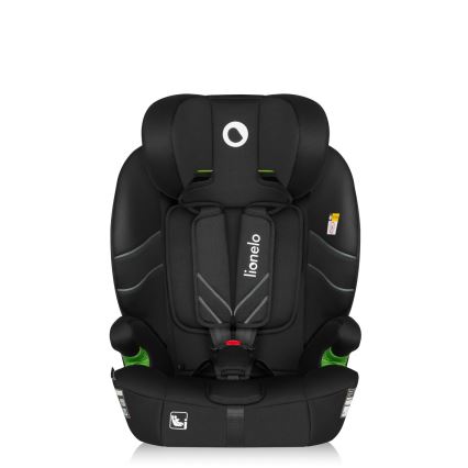 Lionelo - Παιδικό κάθισμα αυτοκινήτου LEVI FIX i-Size 76-150 cm Μαύρο Carbon