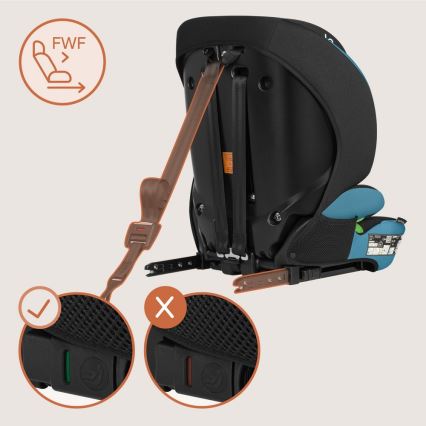 Lionelo - Παιδικό κάθισμα αυτοκινήτου LEVI FIX i-Size 76-150 cm Μπλε Κοβάλτιο