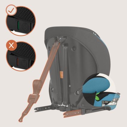 Lionelo - Παιδικό κάθισμα αυτοκινήτου LEVI FIX i-Size 76-150 cm Μπλε Κοβάλτιο