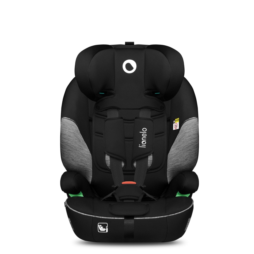Lionelo - Παιδικό κάθισμα αυτοκινήτου LEVI i-Size 76-150 cm Μαύρο/Γκρι