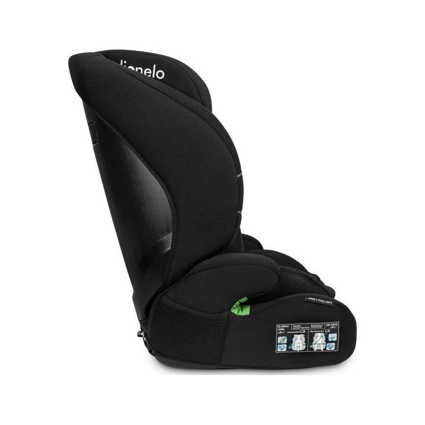 Lionelo - Παιδικό κάθισμα αυτοκινήτου LEVI ONE i-Size 76-150 cm μαύρο