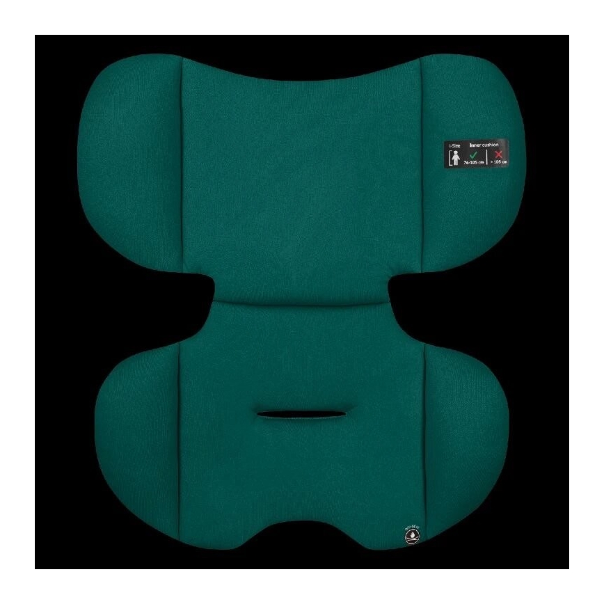 Lionelo - Παιδικό κάθισμα αυτοκινήτου LEVI ONE i-Size 76-150 cm μαύρο/πράσινο