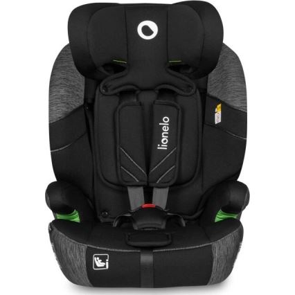 Lionelo - Παιδικό κάθισμα αυτοκινήτου LEVI ONE i-Size 76-150 cm μαύρο/γκρι